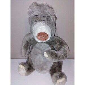 Vintage Walt Disney The Jungle Book Baloo the Bear Plush 15" Stuffed Animal 90's